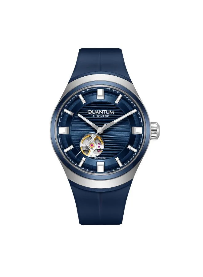 كوانتوم Men's Silicone Analog Watch QMG1203.999 - 43 mm